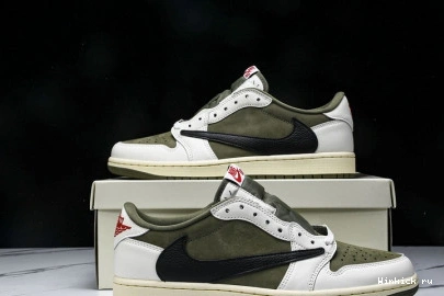 Air 1 Travis  Low Jordan OLIVE x Scott 1111